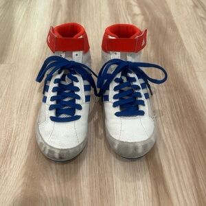 Boys size 2 adidas wrestling shoes. Minor scuffs. Used for 2 months